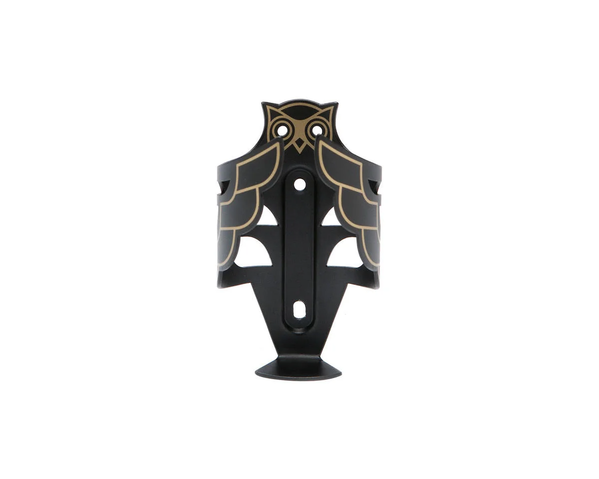 Portland Design Works Owl Water Bottle Cage (Black/Gold)